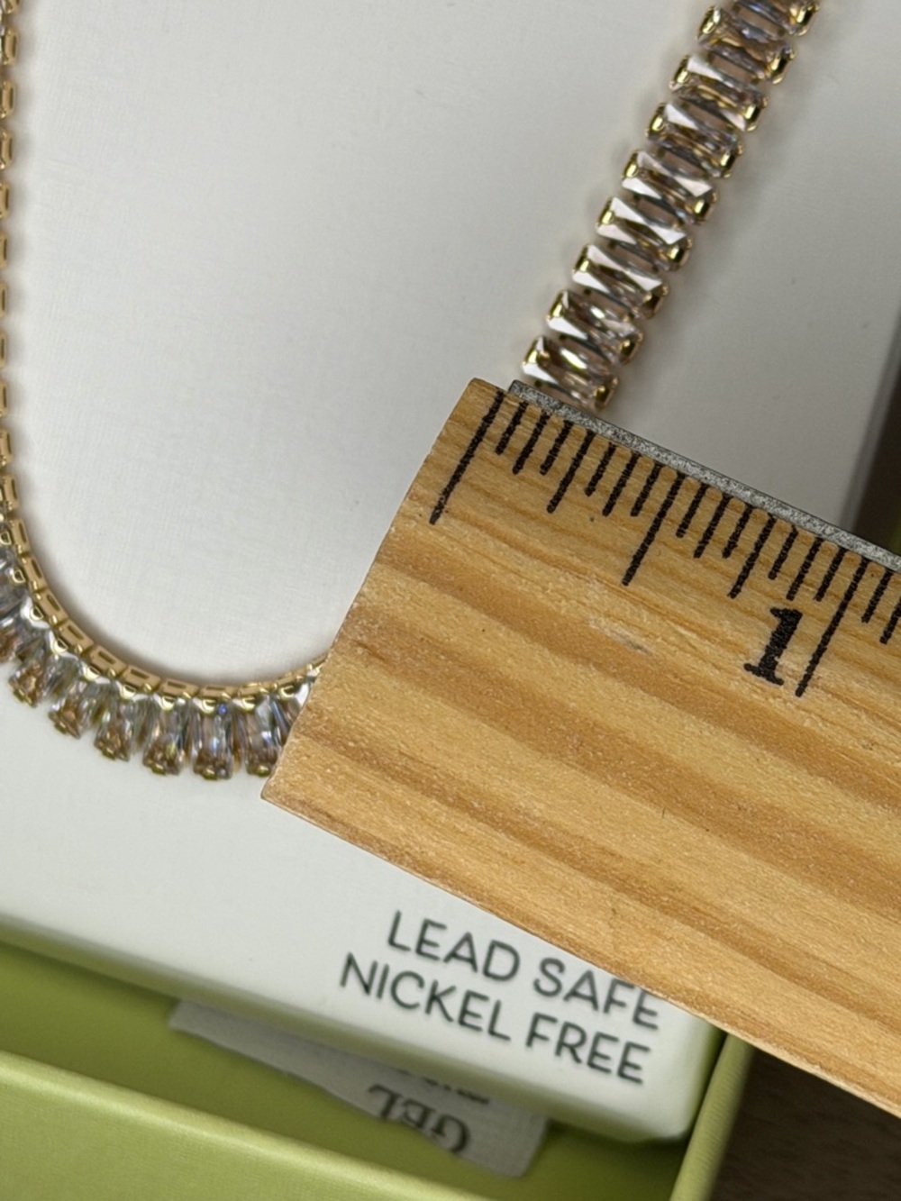 Piper K Gold Tone Cubic Zirconia Tennis Necklace - Picture 9 of 9